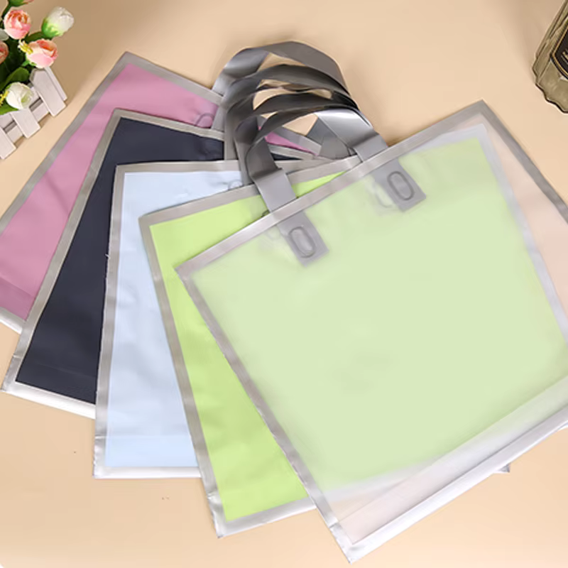 50Pcs Frosted hand shopping ba - Wedding/Event Supply Store 评论和价格
