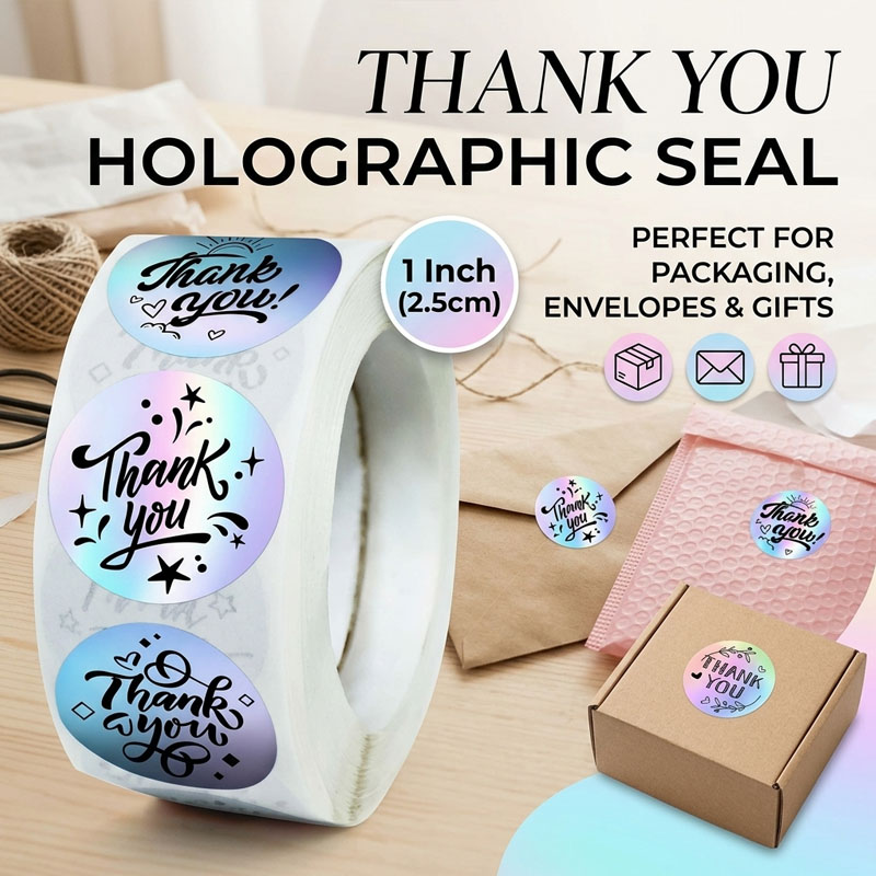 Laser Thank You Stickers Holog - Wedding Envelopes 评论和价格