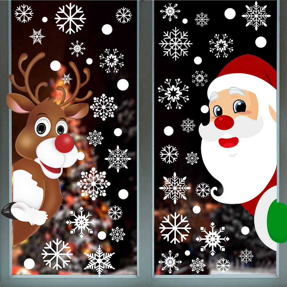 Christmas Window Clings Sticke - Wedding/Event Supply Store 评论和价格