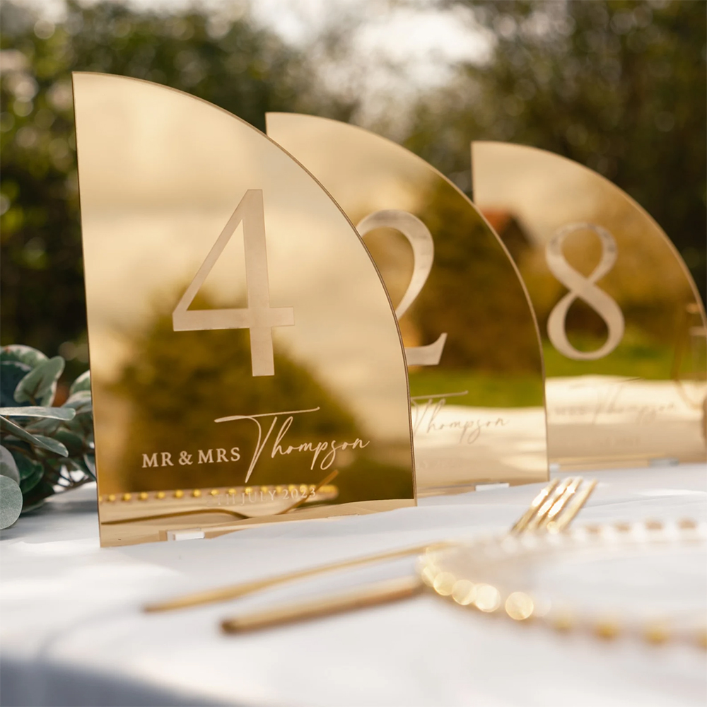 Personalized Wedding Bar Sign  - Table Number Gold 评论和价格