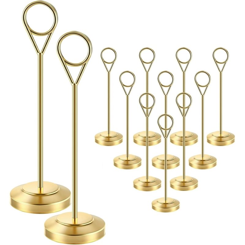 LLCS-12Pcs Gold Table Number H - Table Number Gold 评论和价格