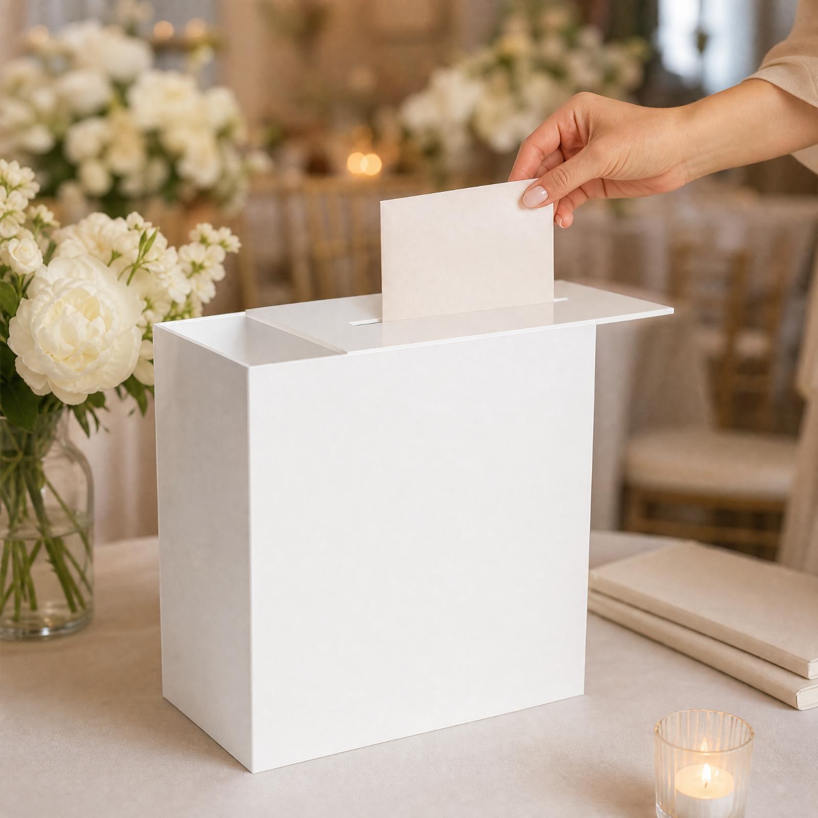 Transparent Acrylic Card Stora - Wedding Card Box 评论和价格